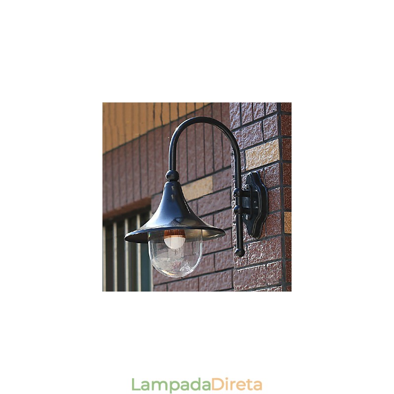 Luminárias de parede externas tradicionais clássicas de metal