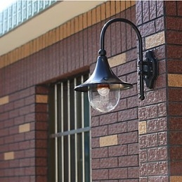 Luminárias de parede externas tradicionais clássicas de metal