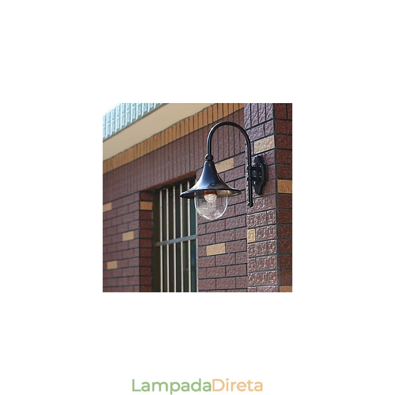 Luminárias de parede externas tradicionais clássicas de metal