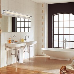 Luminária Espelho Aço Inox e Acrílico 100~240V