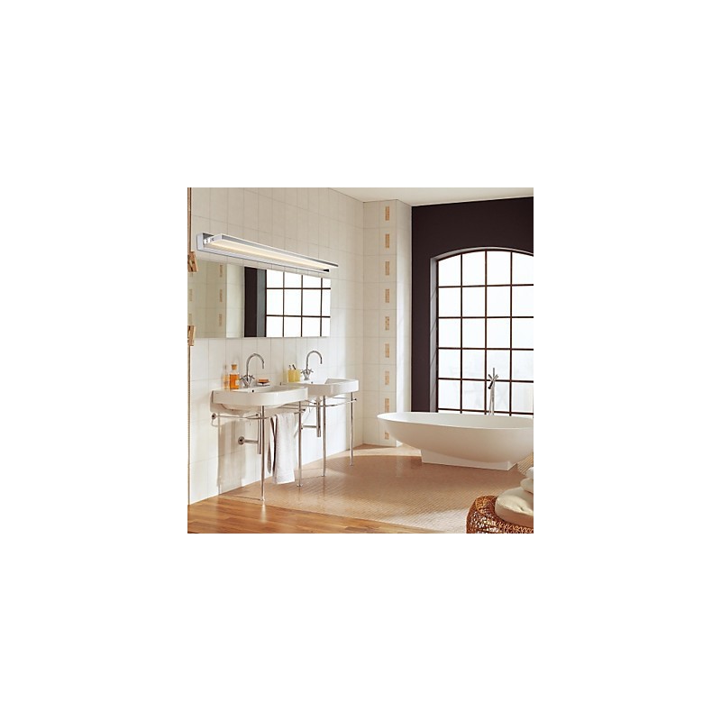 Luminária Espelho Aço Inox e Acrílico 100~240V