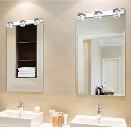 Arandelas de parede Iluminação de banheiro Wall Washers Cristal Mini Estilo Moderno Contemporâneo Metal