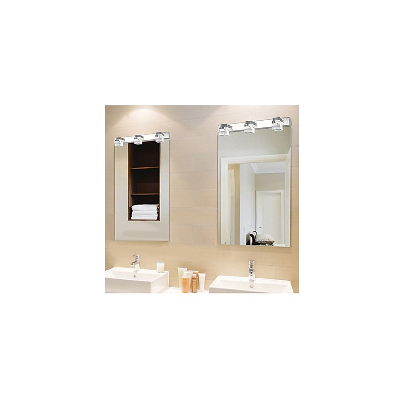 Arandelas de parede Iluminação de banheiro Wall Washers Cristal Mini Estilo Moderno Contemporâneo Metal