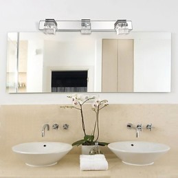 Arandelas de parede Iluminação de banheiro Wall Washers Cristal Mini Estilo Moderno Contemporâneo Metal