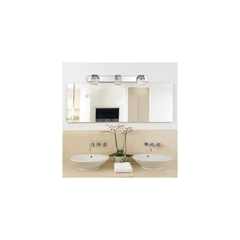 Arandelas de parede Iluminação de banheiro Wall Washers Cristal Mini Estilo Moderno Contemporâneo Metal