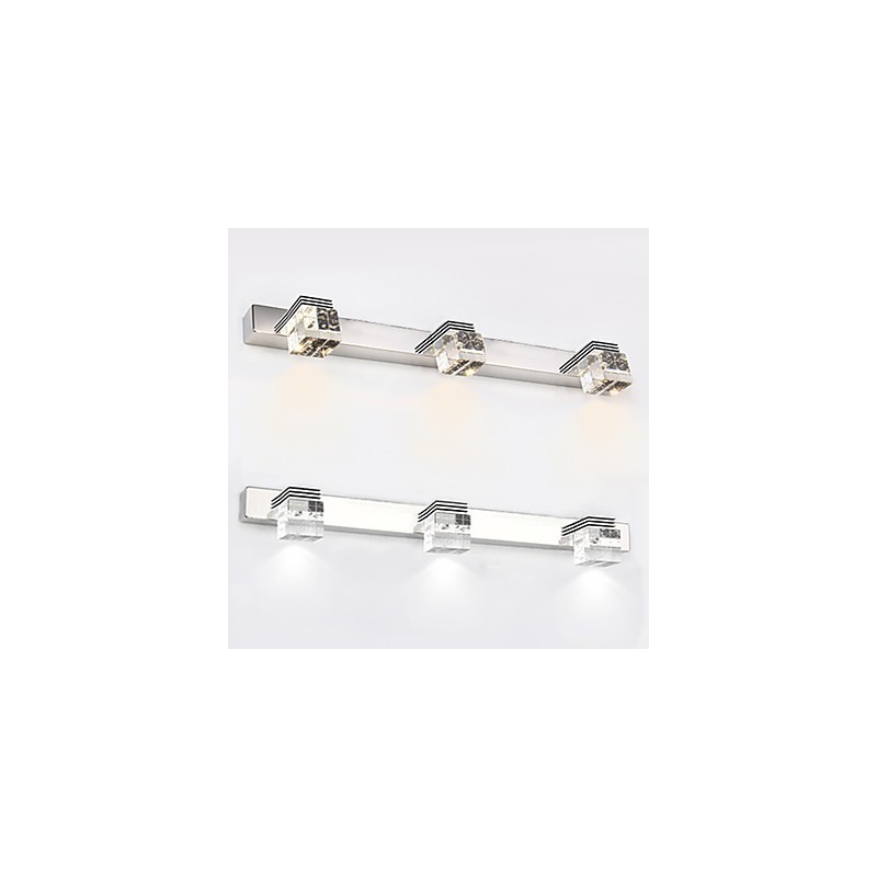 Arandelas de parede Iluminação de banheiro Wall Washers Cristal Mini Estilo Moderno Contemporâneo Metal