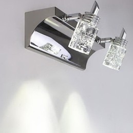 Iluminação de banheiro de cristal Metal moderno e contemporâneo