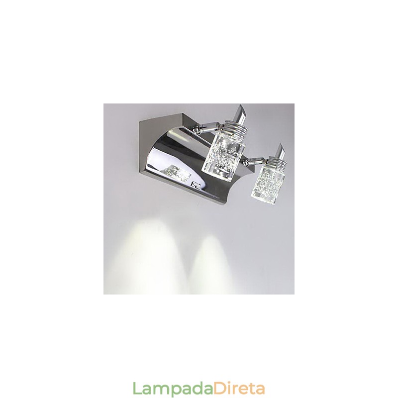 Iluminação de banheiro de cristal Metal moderno e contemporâneo