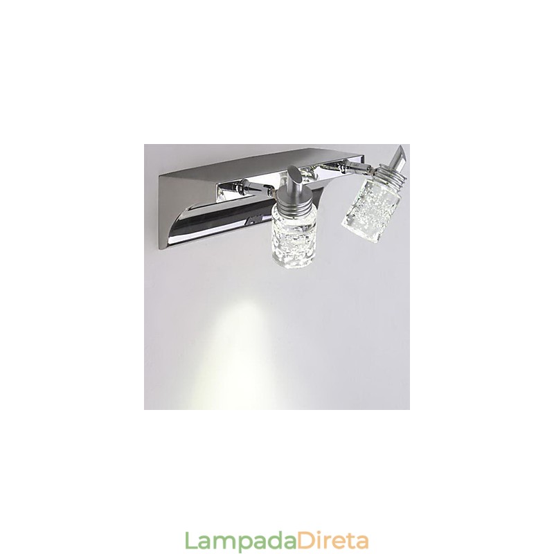 Iluminação de banheiro de cristal Metal moderno e contemporâneo