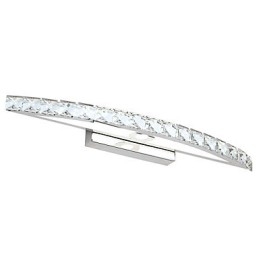 Luminária Espelho Aço Inox e Cristal