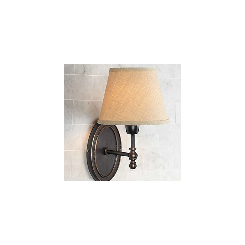 Rural Nordic Restaurando antigas maneiras de tecido quente WallLamp