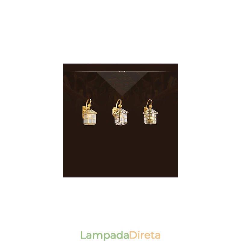 Lâmpada externa Lâmpada de jardim Lâmpada externa Lâmpada de cobre completo