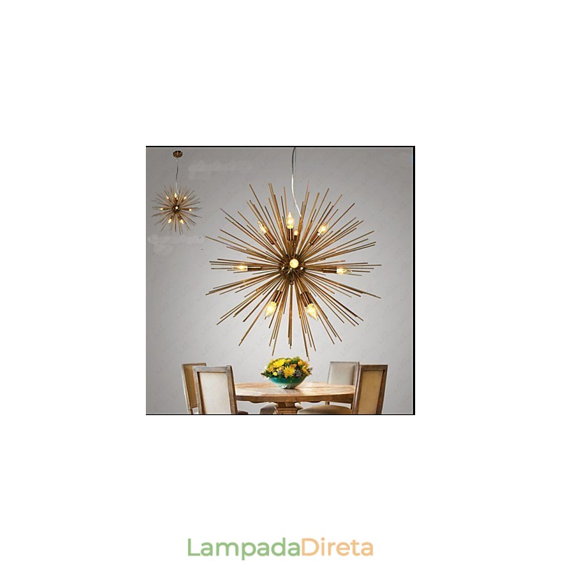 Lustre Retro Imitação Cobre Creative line 12