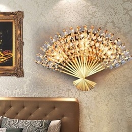Dia dos Namorados O Ventilador Decoração de Parede Presentes Luminária de Parede de Cristal Contemporânea e Contratada