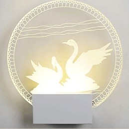 Luminária de parede acrílica PVC Luminária moderna contemporânea Metal