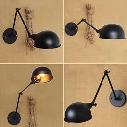 Estilo industrial Retro Duplo Braço Longo Uma Personalidade Simples Ills Cabeceira Jantar Decorativo Parede Sconce
