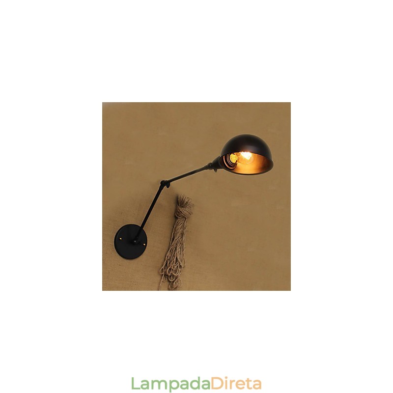 Estilo industrial Retro Duplo Braço Longo Uma Personalidade Simples Ills Cabeceira Jantar Decorativo Parede Sconce