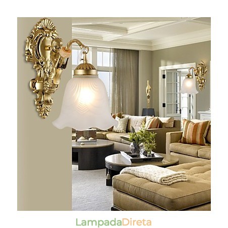 Apliques de parede Mini Style Traditional Classic Metal E27 Apliques de parede Mini Style Traditional Classic Metal E27