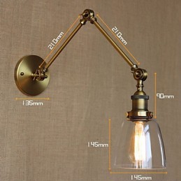 Retro Vintage RACK Quarto Cabeceira Exclusivo Hotel Lobby Decorado Antigo Bronze Wall Sconce