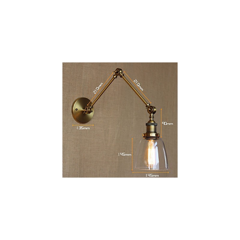 Retro Vintage RACK Quarto Cabeceira Exclusivo Hotel Lobby Decorado Antigo Bronze Wall Sconce