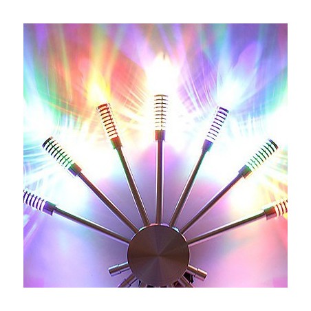 Luminária de parede moderna com design de luz difusa para 7 direções Luz em forma de leque Luminária de parede moderna com design de luz difusa para 7 direções Luz em forma de leque