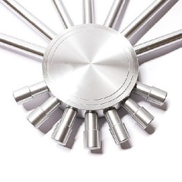 Luminária de parede moderna com design de luz difusa para 7 direções Luz em forma de leque