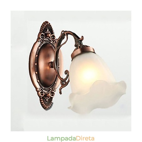 Retro Glass Simples Europeu Moderno Elegância Ferro Forjado Lâmpada de Parede Luz Retro Glass Simples Europeu Moderno Elegância Ferro Forjado Lâmpada de Parede Luz