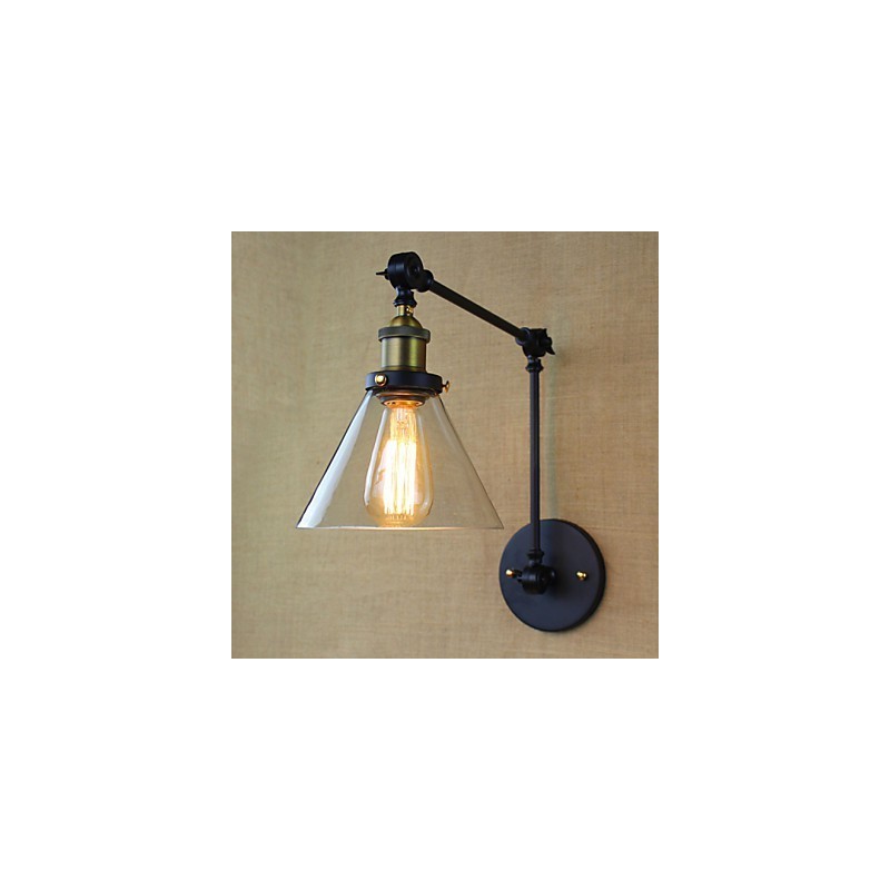 Mediterranean Village Retro Pastoral Vidro Decorativo Parede Sconce Roupas Loja Restaurante Café
