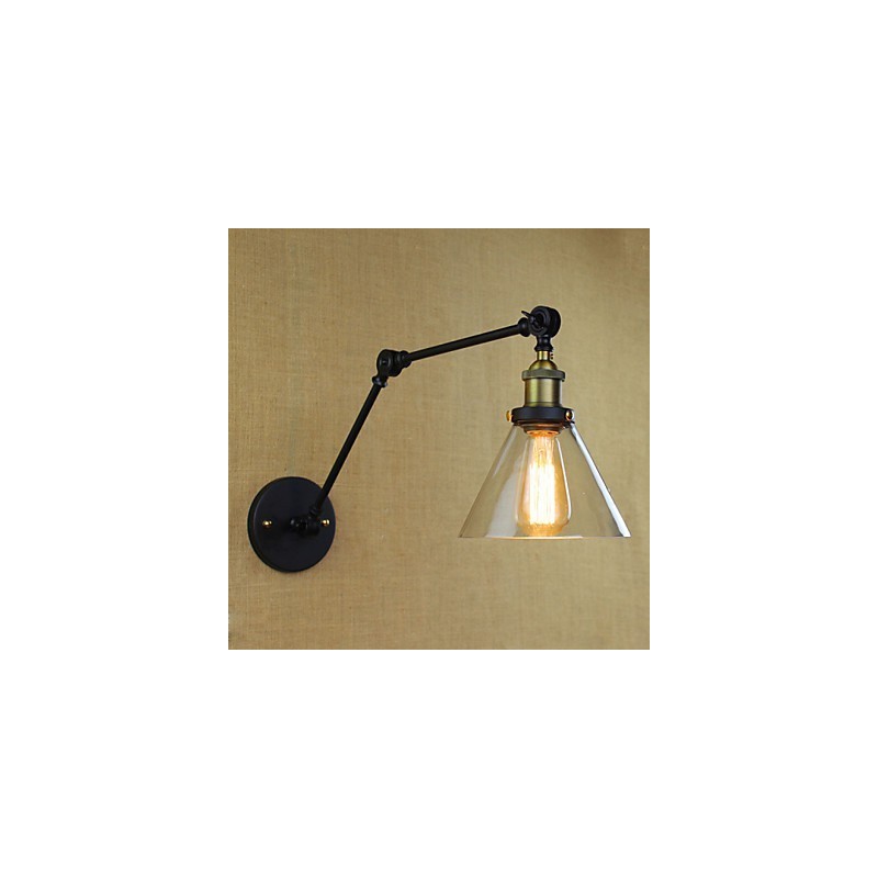 Mediterranean Village Retro Pastoral Vidro Decorativo Parede Sconce Roupas Loja Restaurante Café