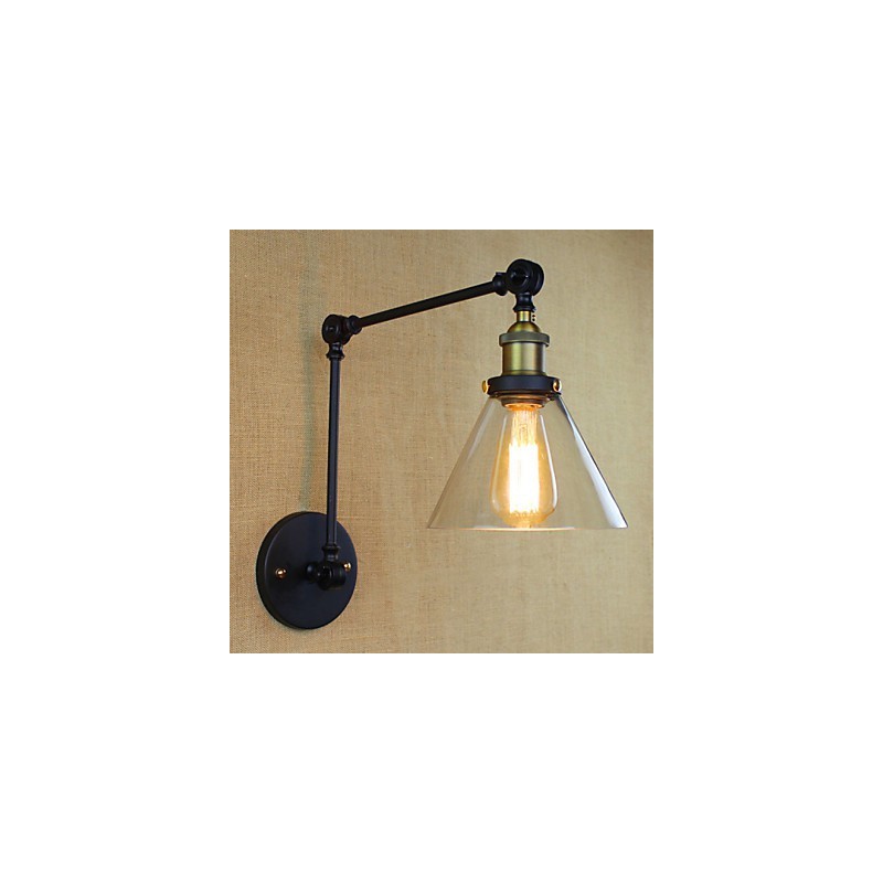 Mediterranean Village Retro Pastoral Vidro Decorativo Parede Sconce Roupas Loja Restaurante Café