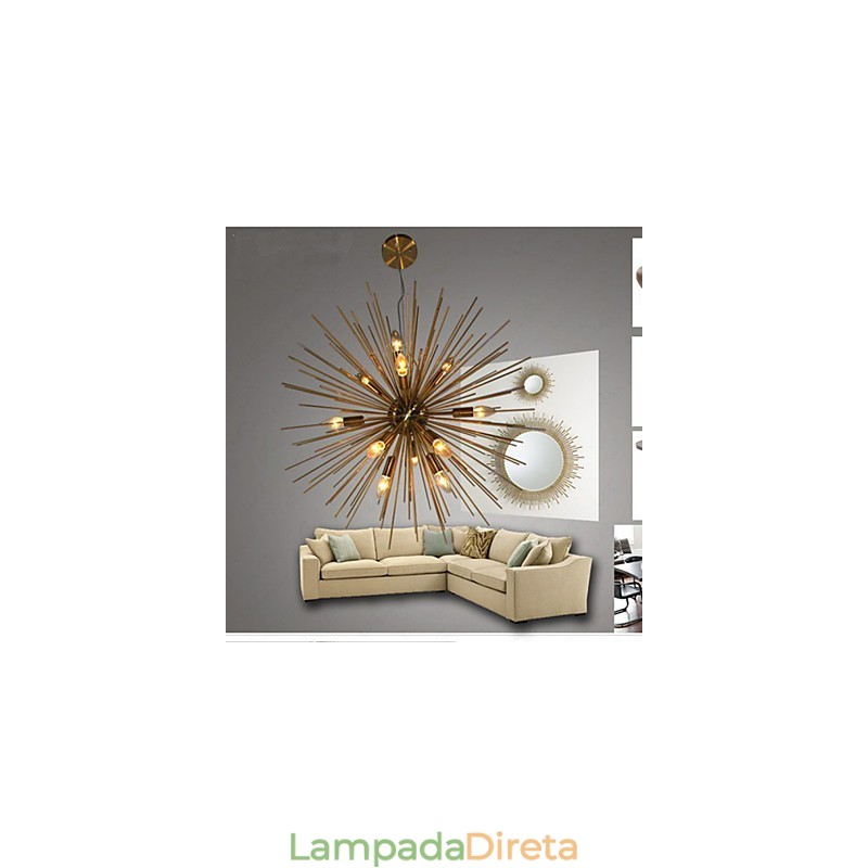 Lustre Retro Imitação Cobre Creative line 12