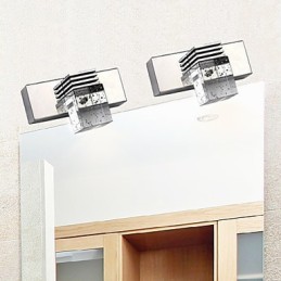 Arandelas de parede Iluminação de banheiro Wall Washers Cristal Mini Estilo Moderno Contemporâneo Metal