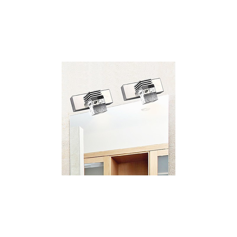 Arandelas de parede Iluminação de banheiro Wall Washers Cristal Mini Estilo Moderno Contemporâneo Metal