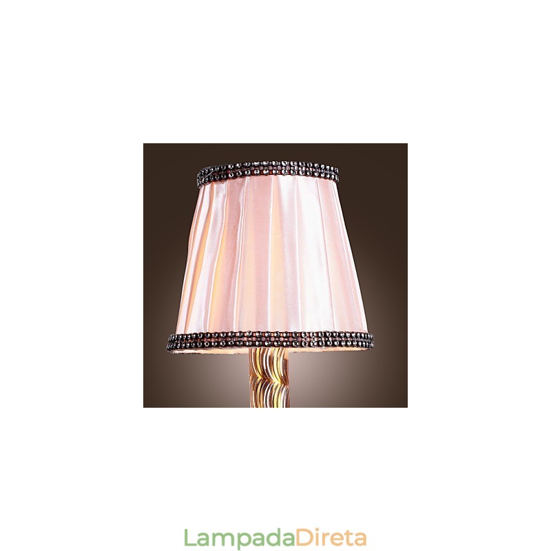 Elegante Luminária de Parede de Cristal em Rosa