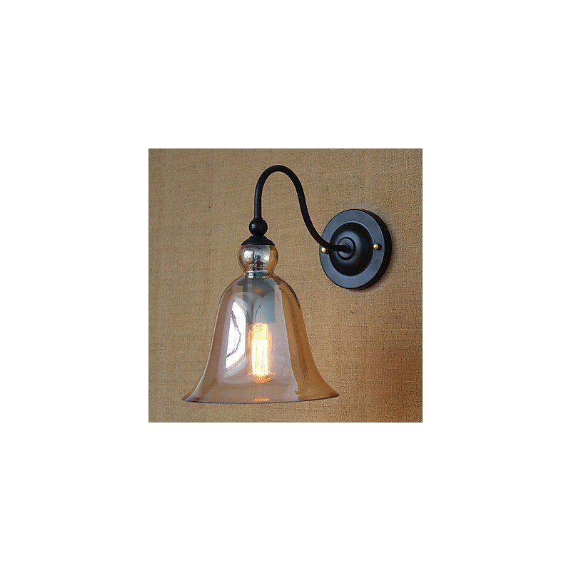 American Rural Countryside Minimalista Sala de estar Corredor Decorado Vidro Wall Sconce