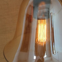 American Rural Countryside Minimalista Sala de estar Corredor Decorado Vidro Wall Sconce