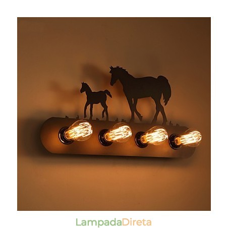 American Village Pastoral LOFT Estilo Quarto Corredor Ferro Retro Cavalo Selvagem Lâmpadas de Parede Frete Grátis American Village Pastoral LOFT Estilo Quarto Corredor Ferro Retro Cavalo Selvagem Lâmpadas de Parede Frete Grátis
