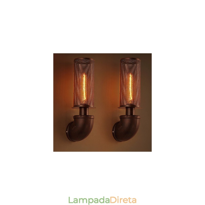 Restaurar formas antigas de ferro forjado loft criativo luminária de parede luzes