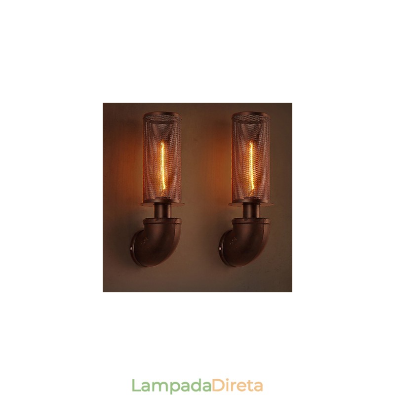 Restaurar formas antigas de ferro forjado loft criativo luminária de parede luzes