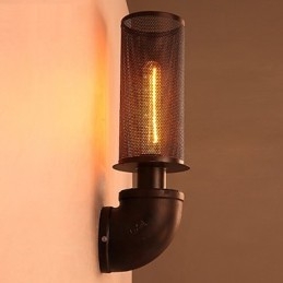 Restaurar formas antigas de ferro forjado loft criativo luminária de parede luzes