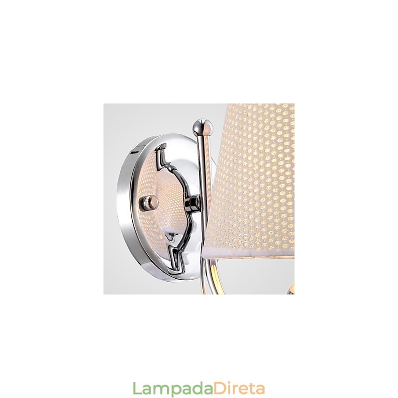 Luminária de parede de cristal contemporânea e contraída criativa em estilo europeu