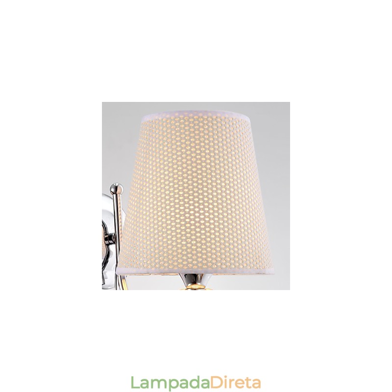 Luminária de parede de cristal contemporânea e contraída criativa em estilo europeu