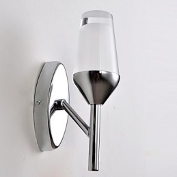 Arandelas de parede Modernas Contemporâneas Metal Vidro de Vinho Lâmpada