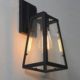 Luminária de parede retrô de qualidade para corredor da indústria eólica com luz de ferro