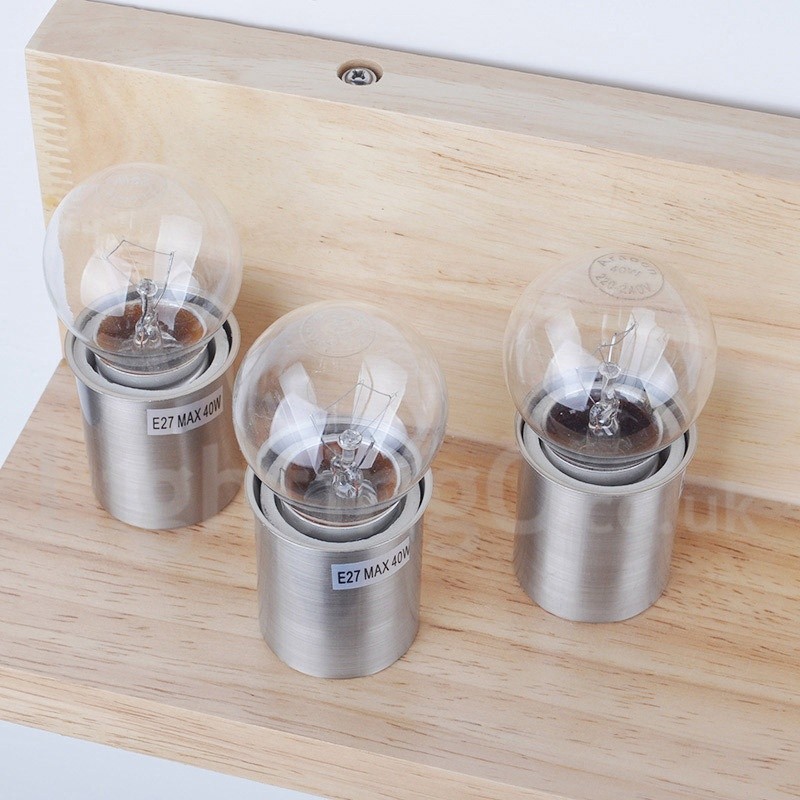 Mini estilo arandelas de parede com cúpulas de vidro moderno contemporâneo madeira bambu luz de parede