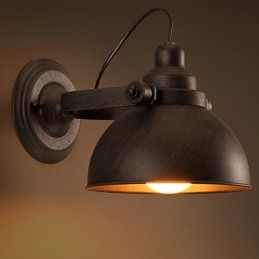 Luminária de parede vintage criativa em ferro forjado estilo loft