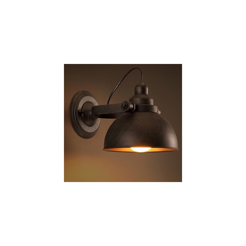 Luminária de parede vintage criativa em ferro forjado estilo loft