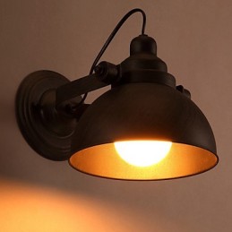 Luminária de parede vintage criativa em ferro forjado estilo loft