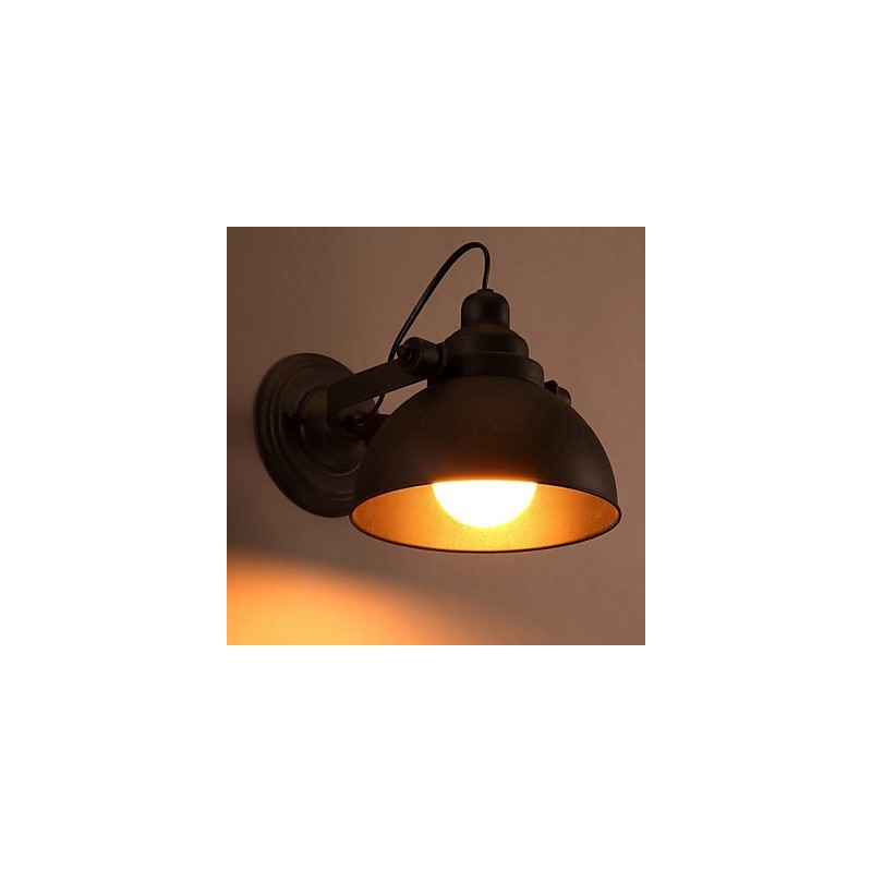 Luminária de parede vintage criativa em ferro forjado estilo loft
