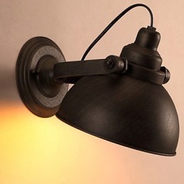 Luminária de parede vintage criativa em ferro forjado estilo loft